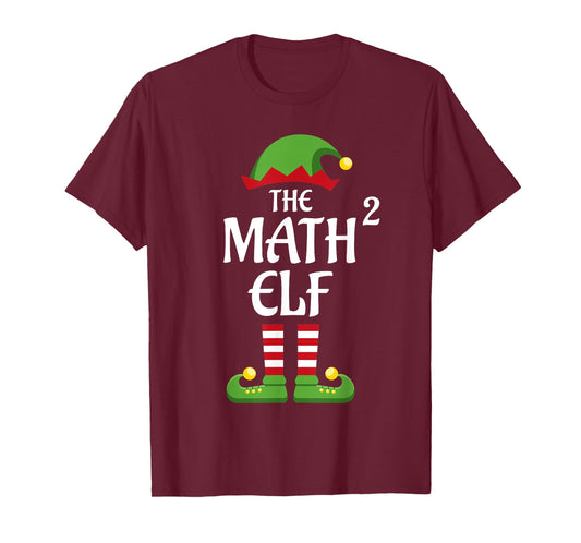 Math Elf Family Matching Group Christmas T-Shirt