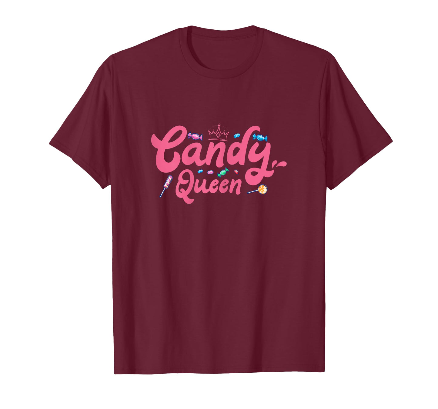 Candy Queen Costume Funny Halloween Sweet Candy Lollipop T-Shirt
