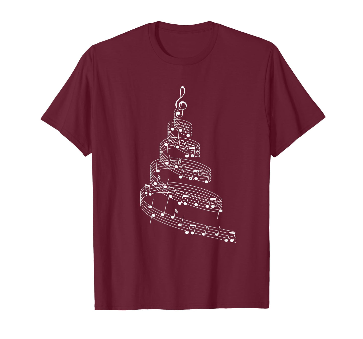 Music Note Christmas Tree X-mas Pajama Musician T-Shirt