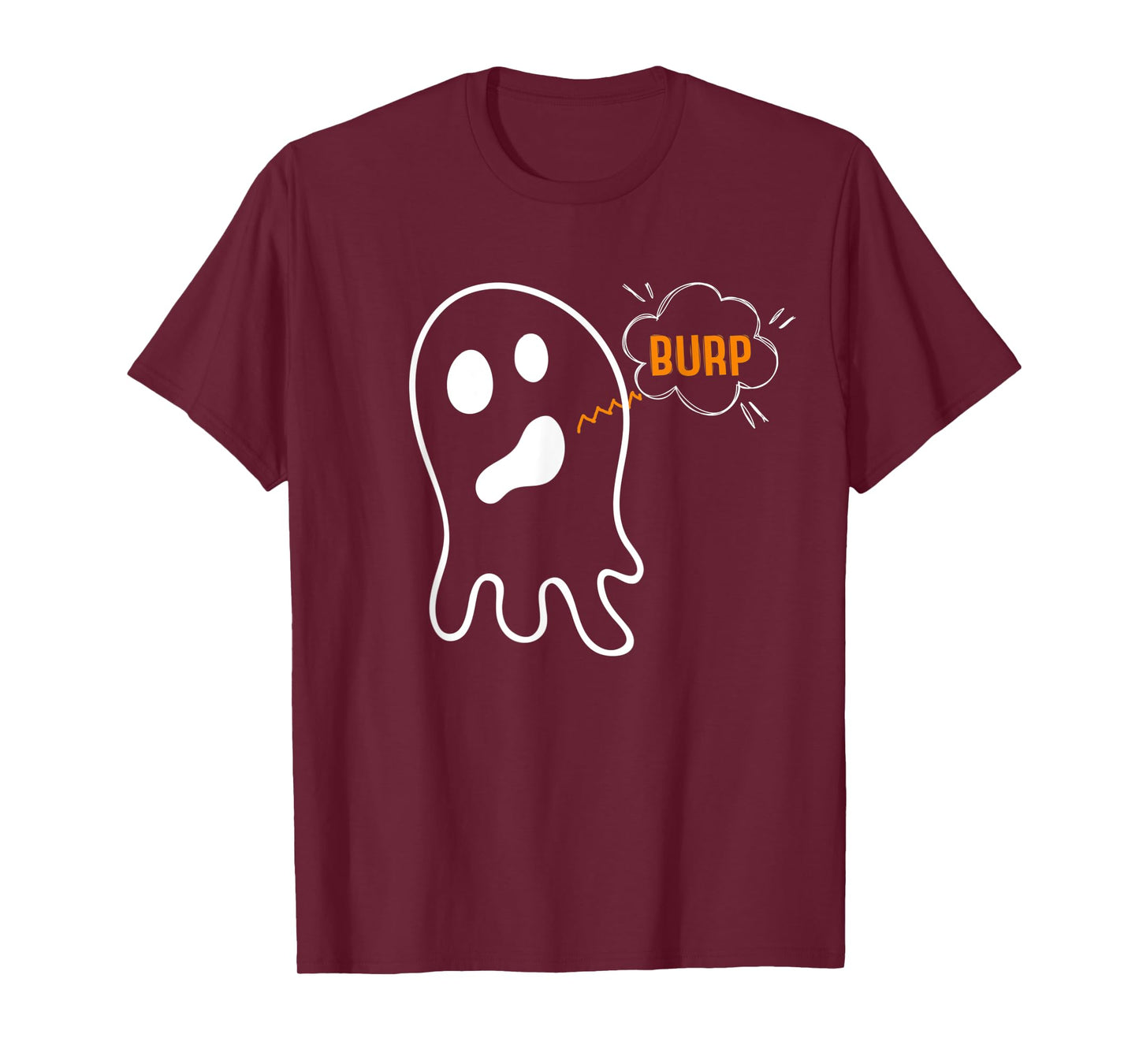 Burping Ghost Belch Burp Funny Halloween T-Shirt