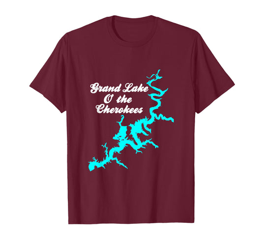 Minimalist Grand Lake of the Cherokees - Oklahoma T-Shirt