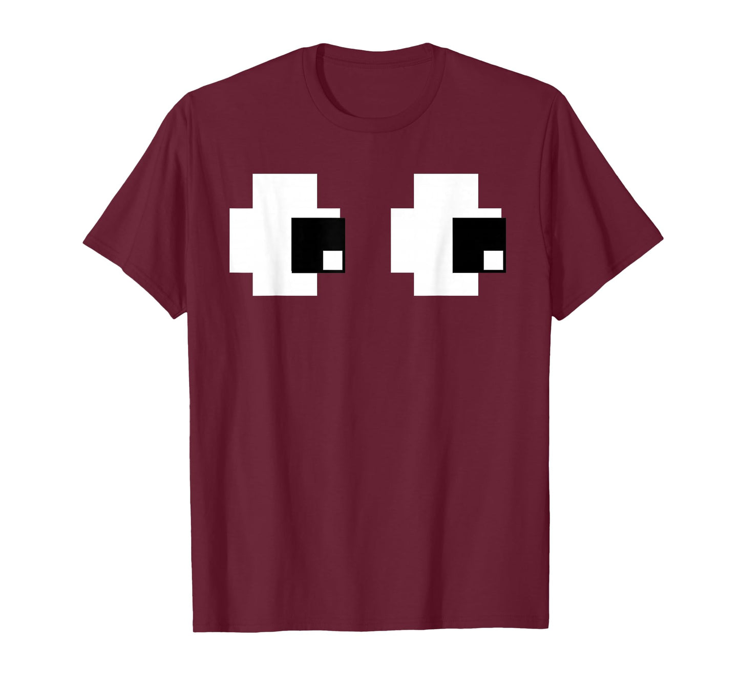 Retro Arcade Game Ghost Eyes Group Halloween Costume T-Shirt