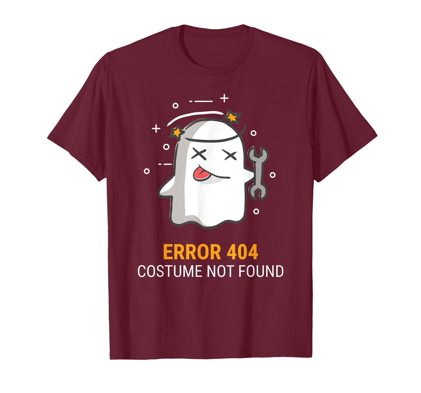 Error 404 Costume Not Found Easy Halloween Ghost T-Shirt