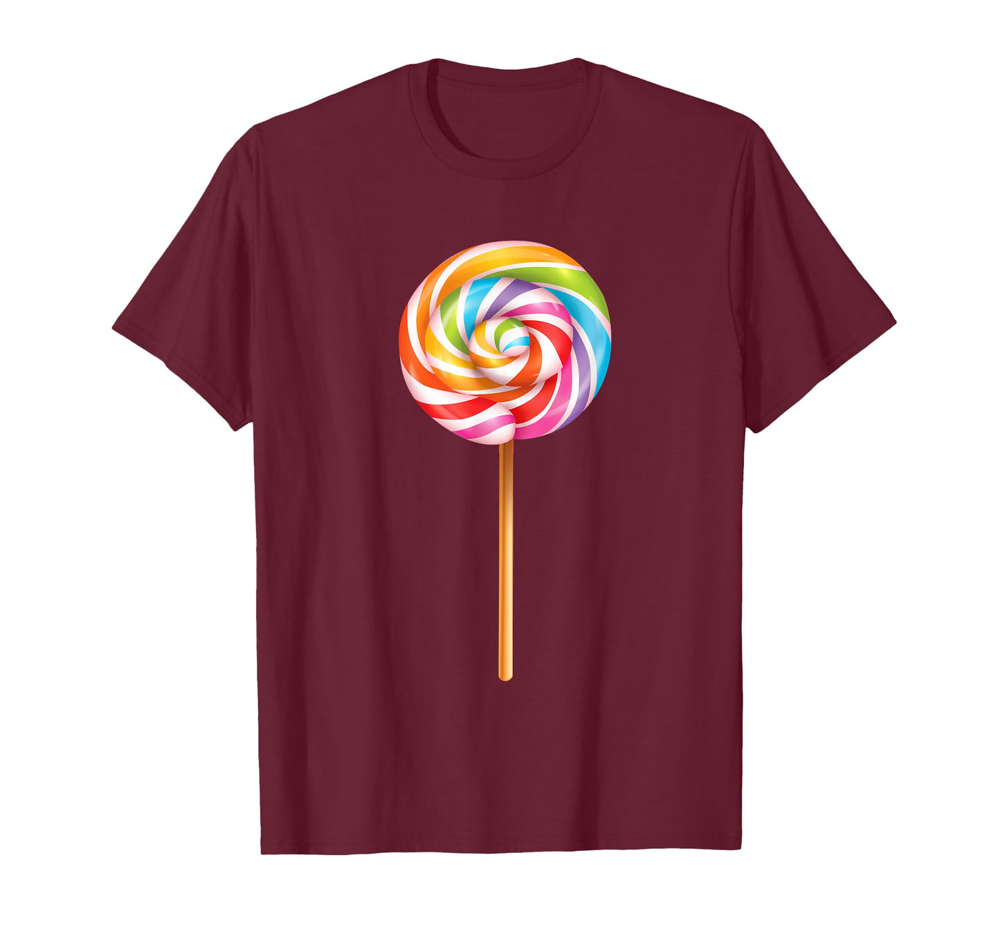 Lollipop Shirt Men Women Kids Rainbow Sucker Candy Costume T-Shirt