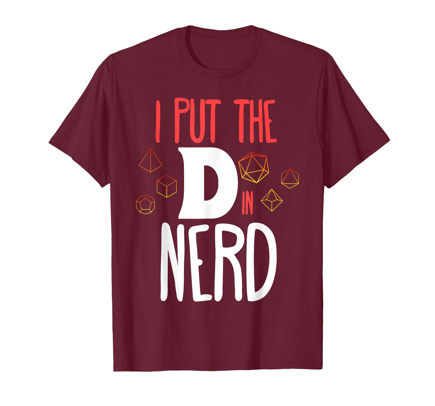 I Put The D In Nerdd Matching Couple Role Playing Tabletop T-Shirt