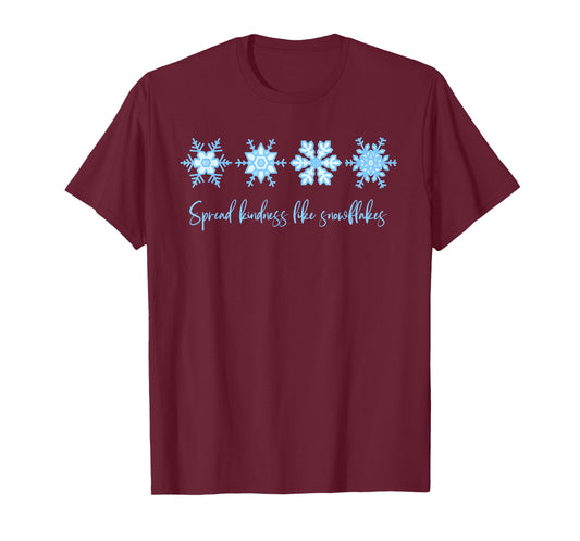 Spread Kindness Like Snowflakes Christmas Mental Health T-Shirt