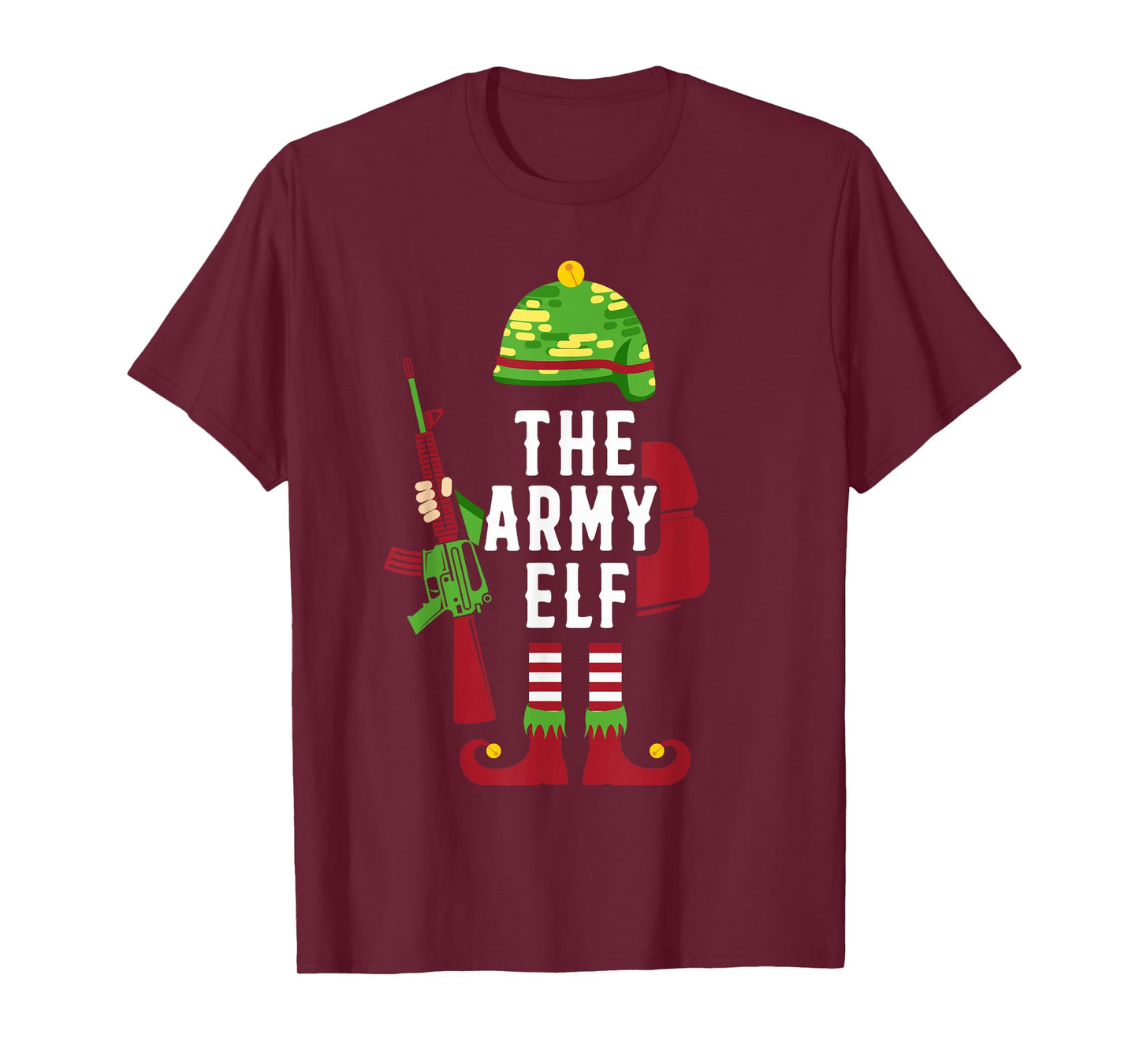 The Army Elf Funny Christmas Gifts for Soldiers T-Shirt