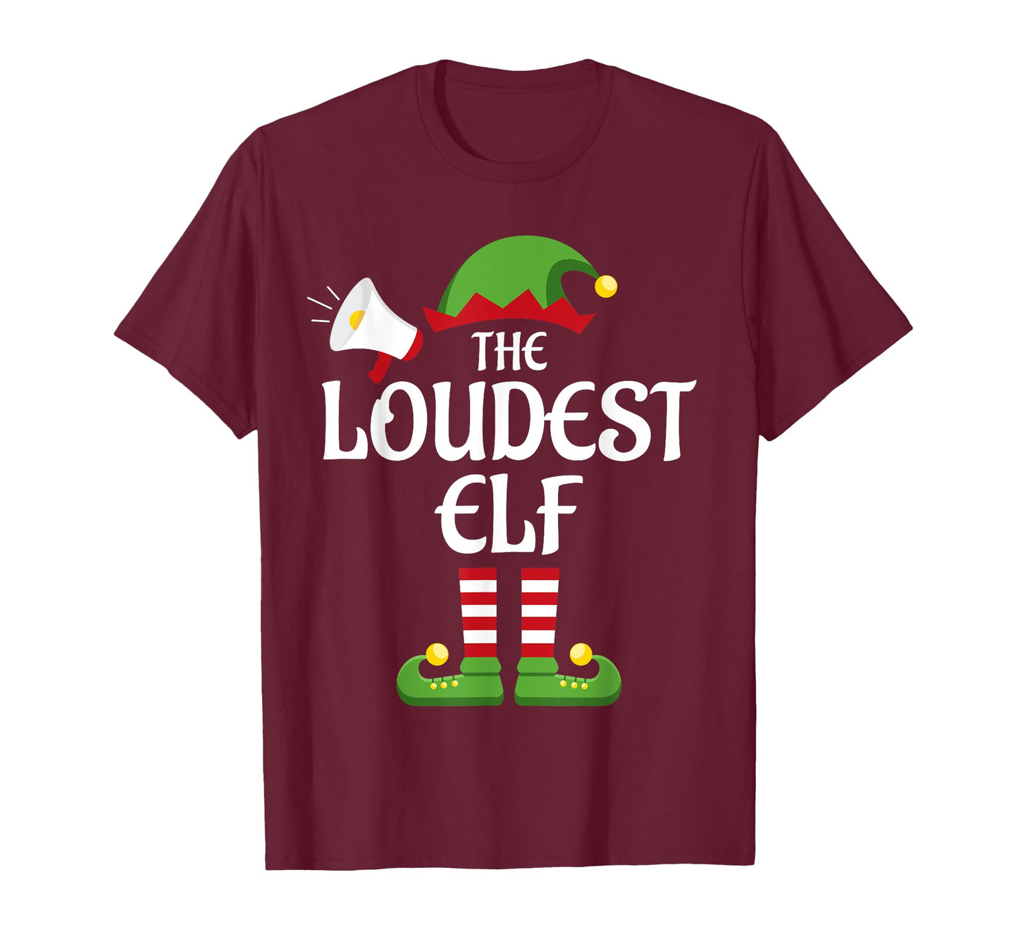 Loudest Elf Family Matching Group Christmas T-Shirt
