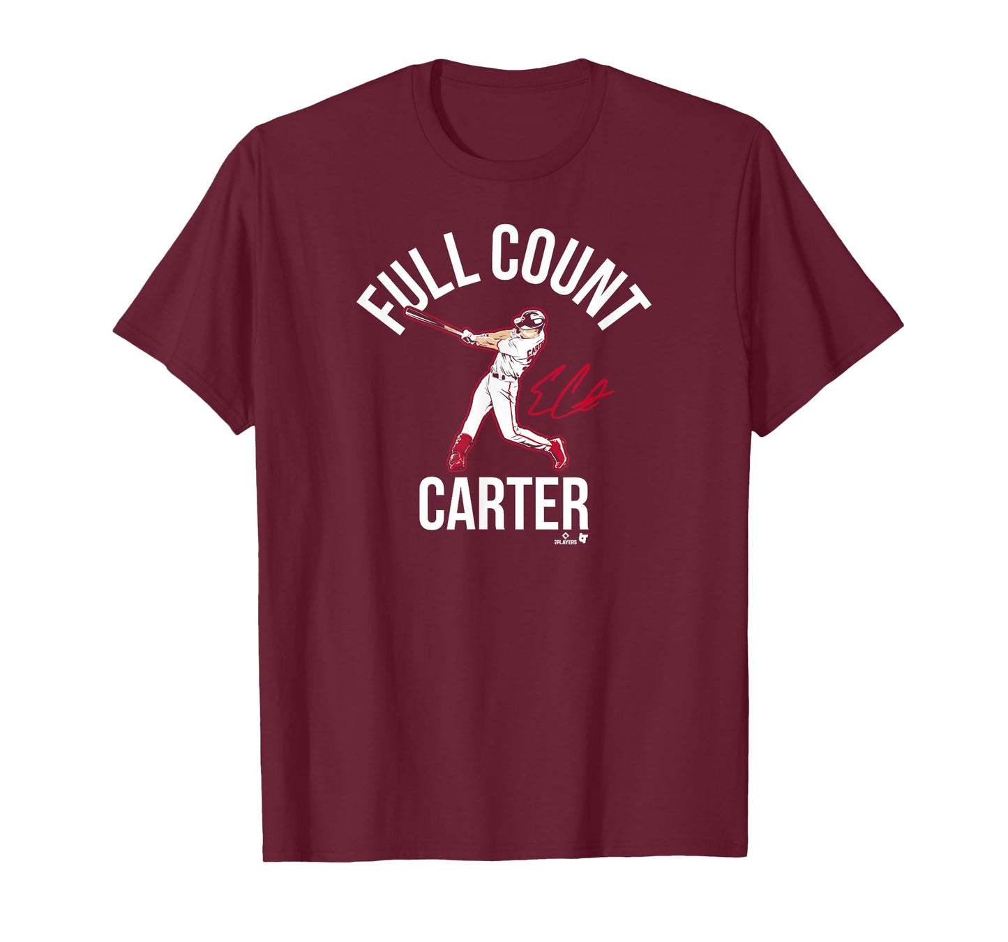 Evan Carter - Full Count Carter - Texas Baseball T-Shirt