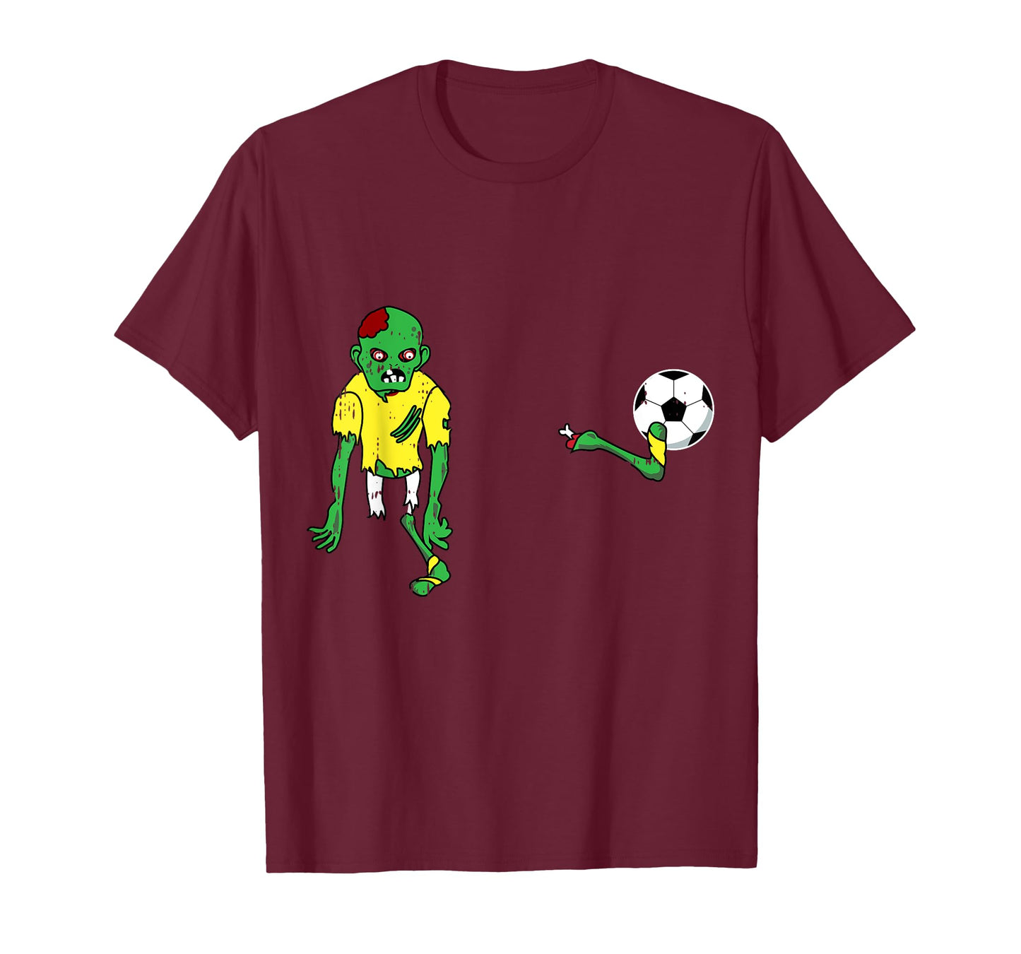 Zombie Soccer Costume Cute Easy Monster Halloween Gift T-Shirt