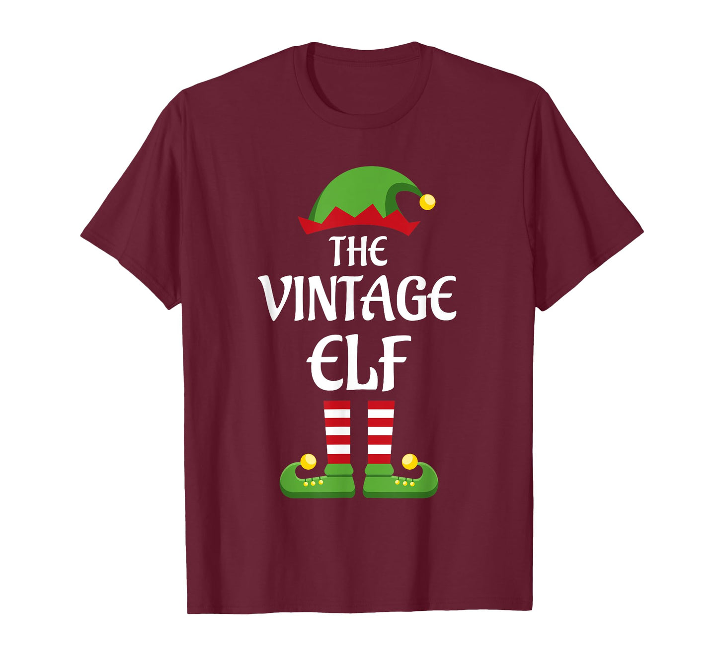 Vintage Elf Family Matching Group Christmas Old T-Shirt