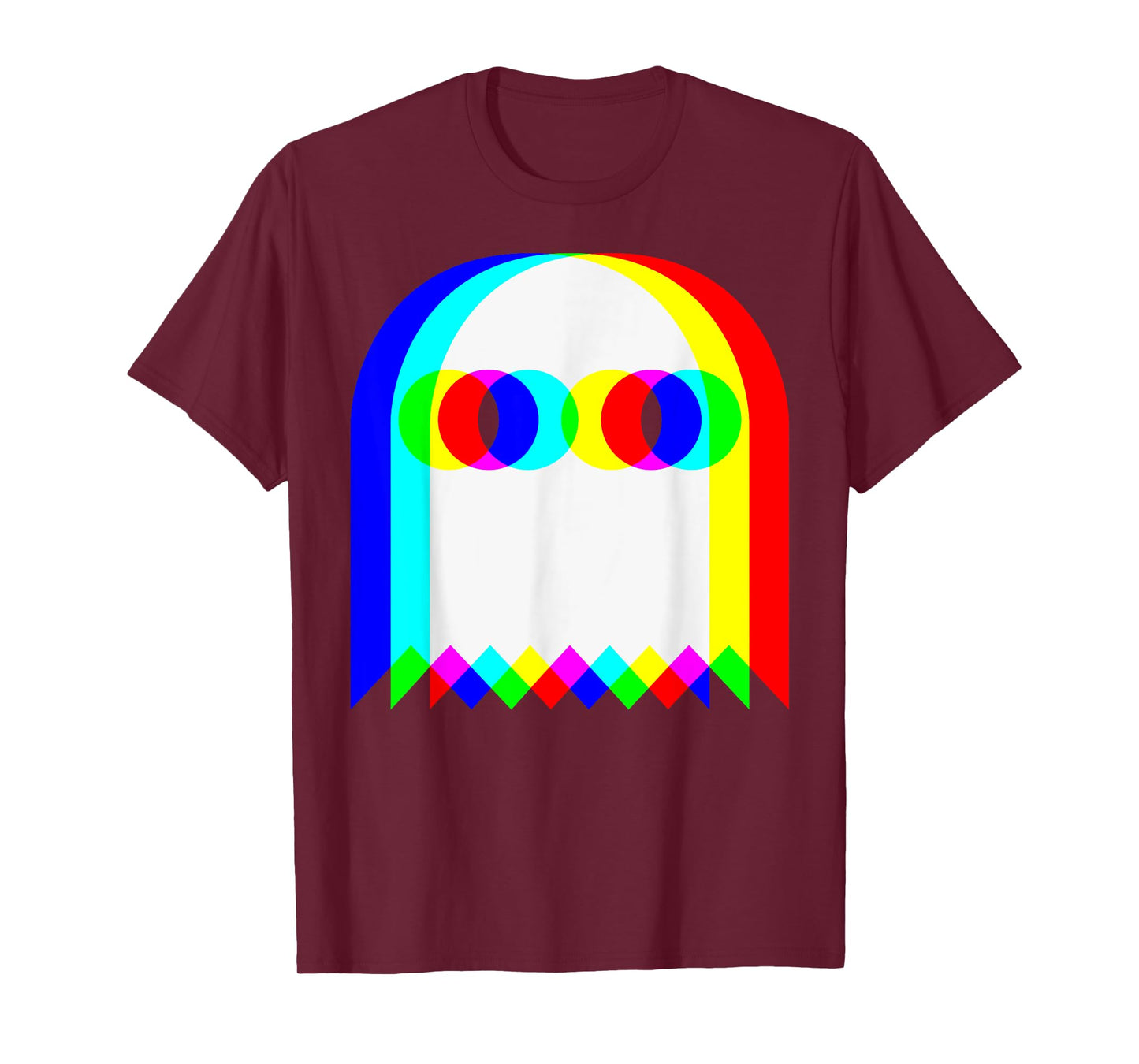 Ghost Trippy Vaporwave Halloween Techno Rave Funny Gamer T-Shirt