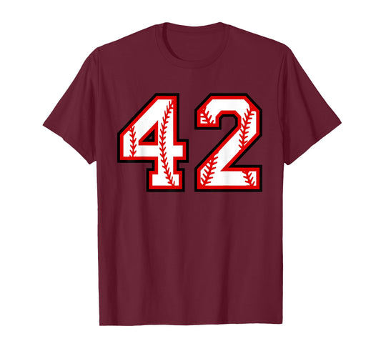 Baseball Number #42 T-Shirt