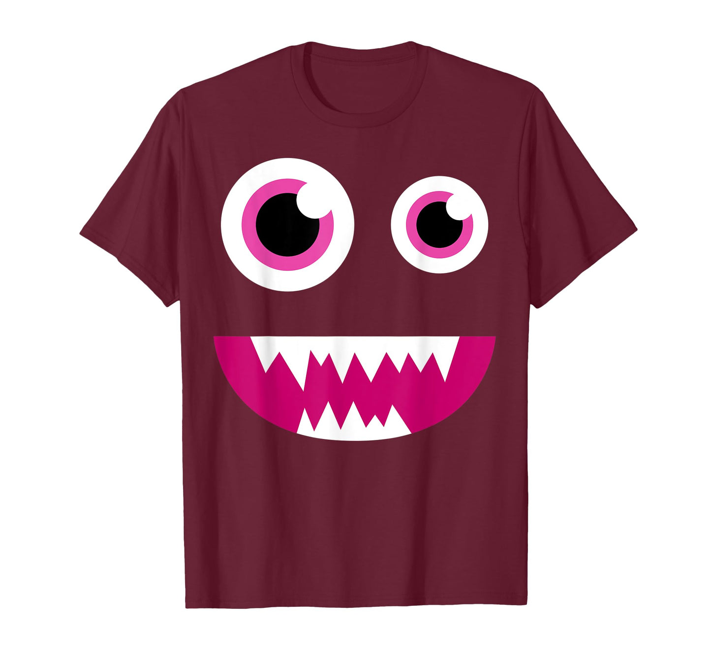 Cute Eye Monster Face Smile Funny Halloween Kids Man Women T-Shirt