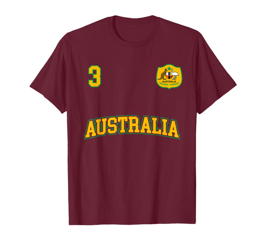 Australia Soccer Shirt No. 3 (+Back) Australian Sports Team