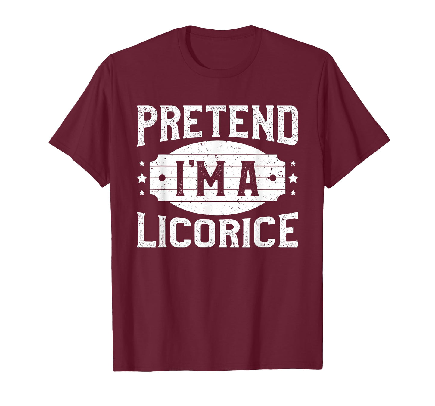 Pretend I'm A Licorice Matching Costume Lazy Halloween Party T-Shirt
