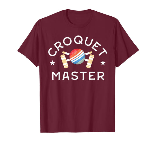 Retro Croquet Master Gift Croquet Shirts Wicket Club Coach T-Shirt