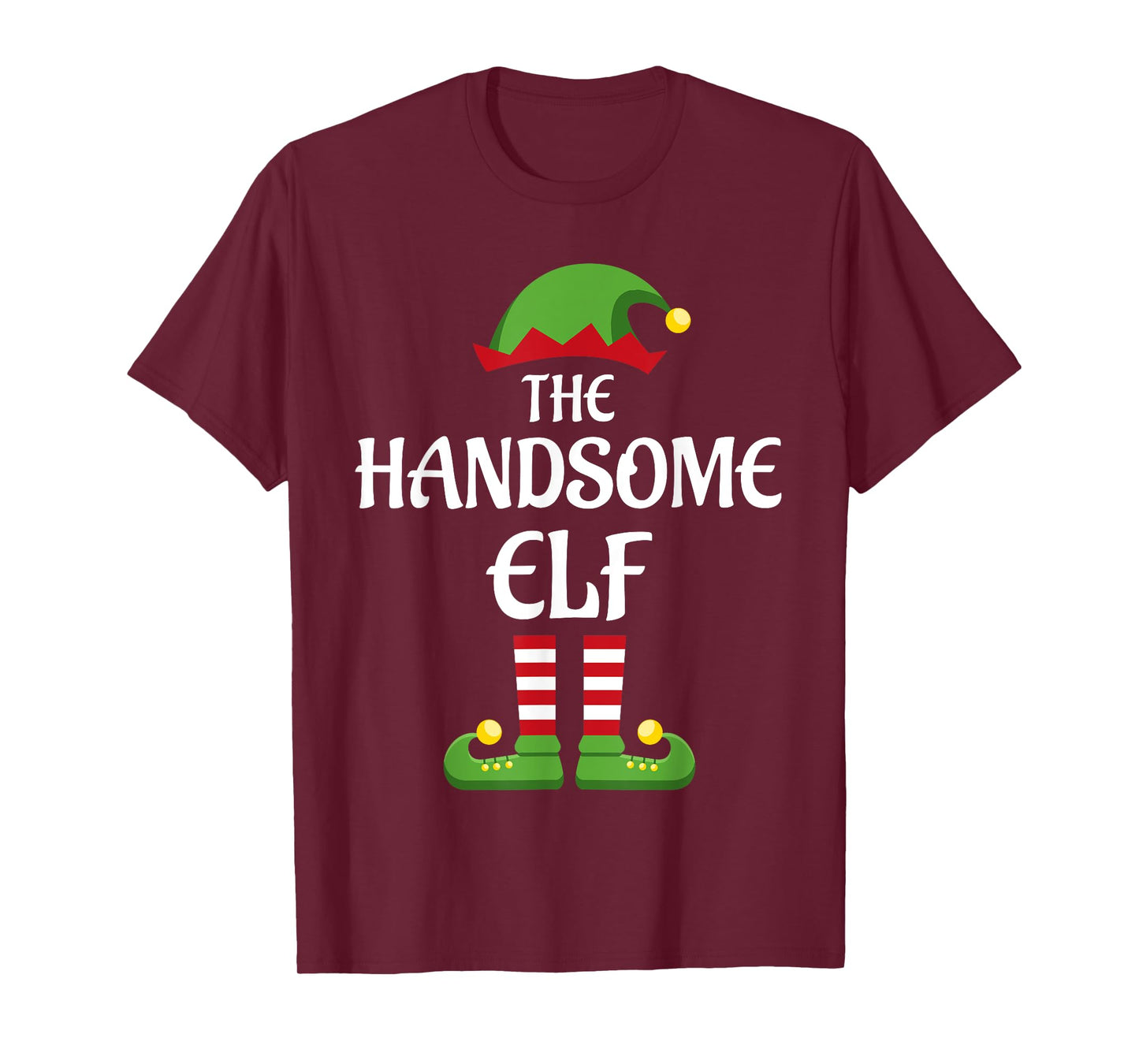 Handsome Elf Family Matching Group Christmas T-Shirt