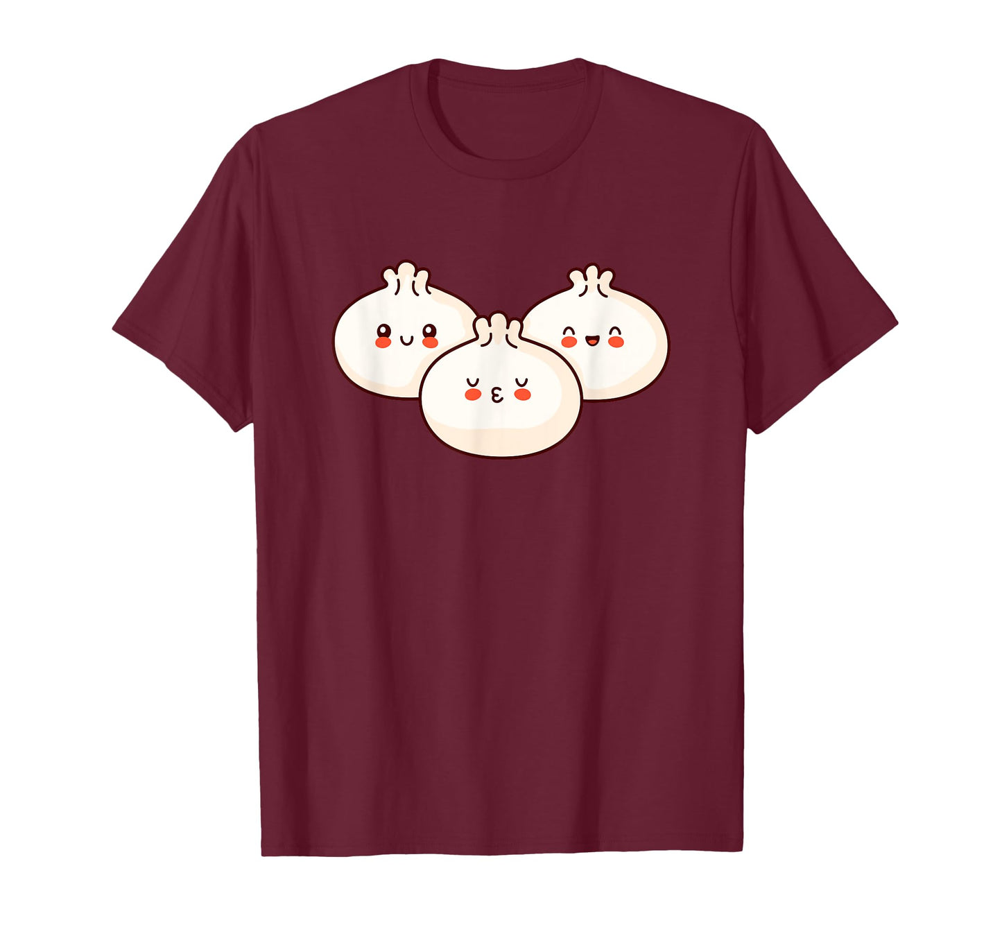 Broke Artist Unisex-Adults Kids Dim Sum Dumplings Pork Bun Foodie T-Shirt
