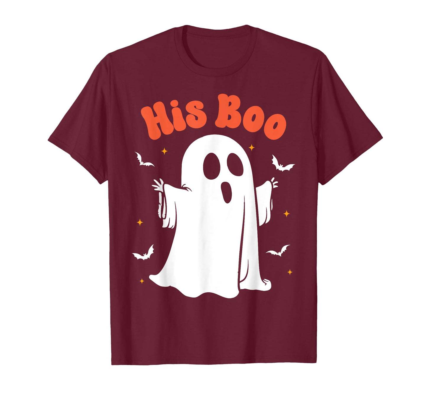Her Boo & His Boo Funny Matching Halloween Pajama Couples T-Shirt
