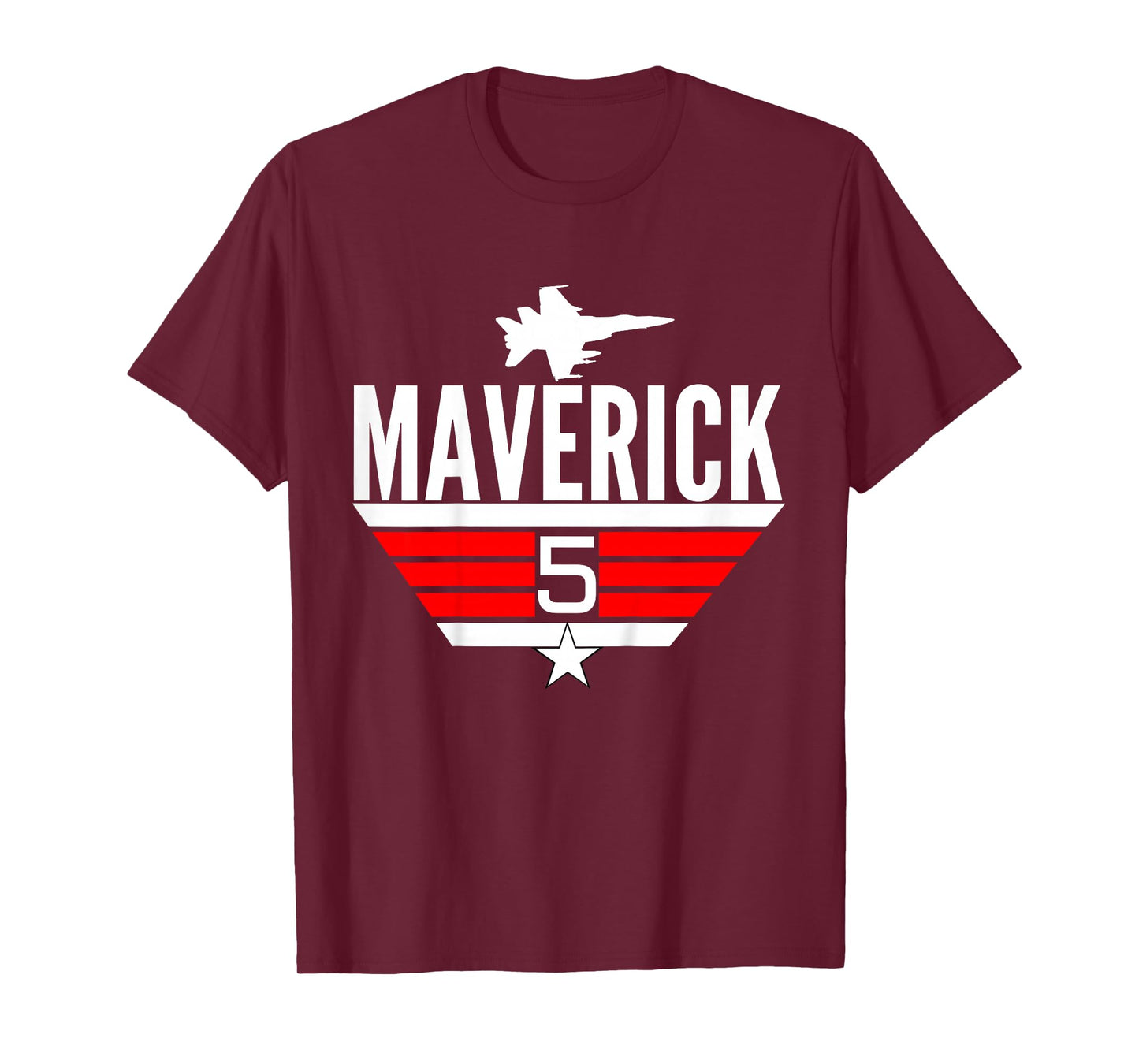 5 Year Old Top Maverick Jet Birthday Party Theme Shirt T-Shirt