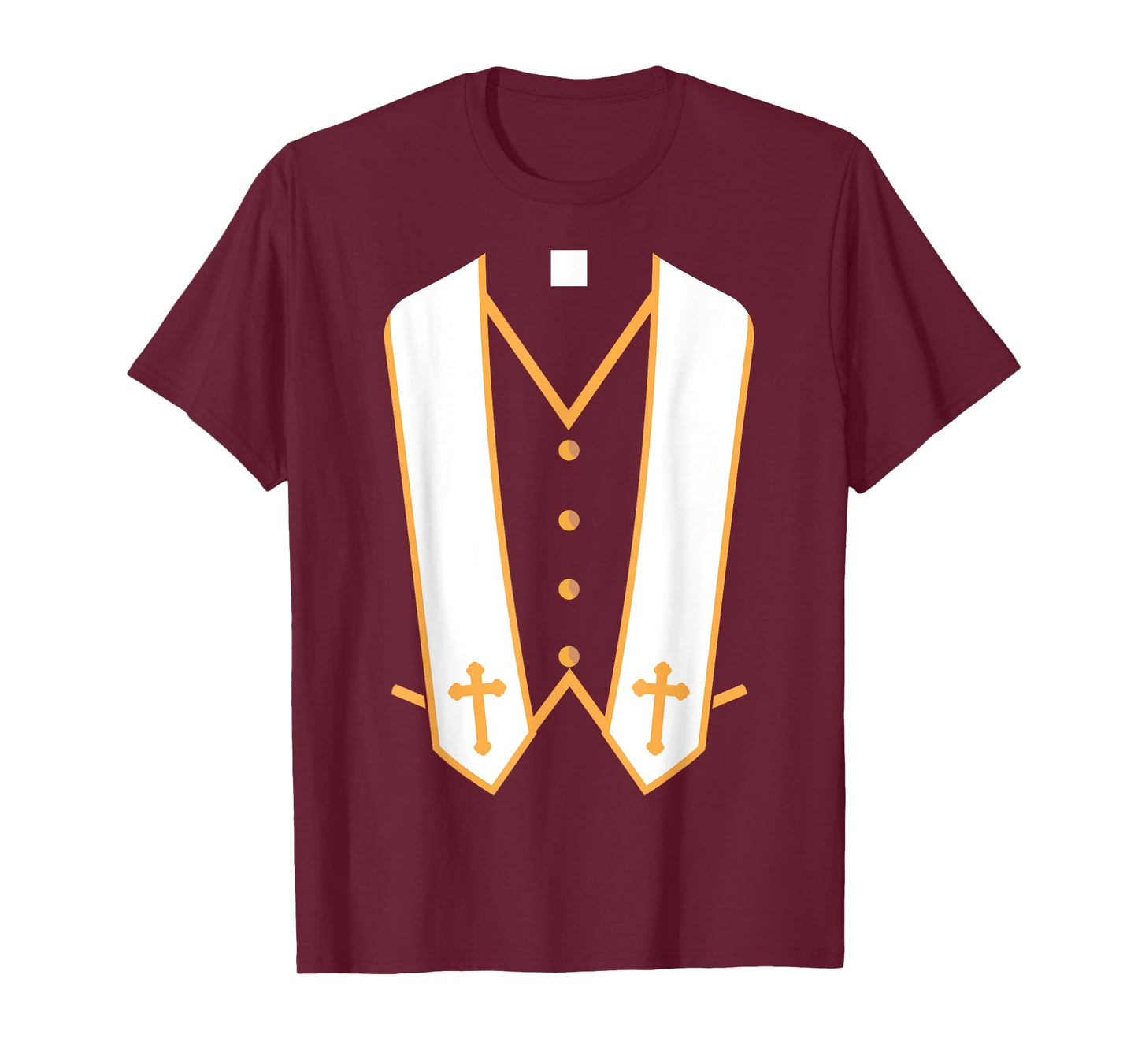 Priest Costume Halloween Tee Shirt - Preacher Shirt