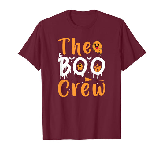 The Boo Crew Halloween Funny Ghost Costume T-Shirt
