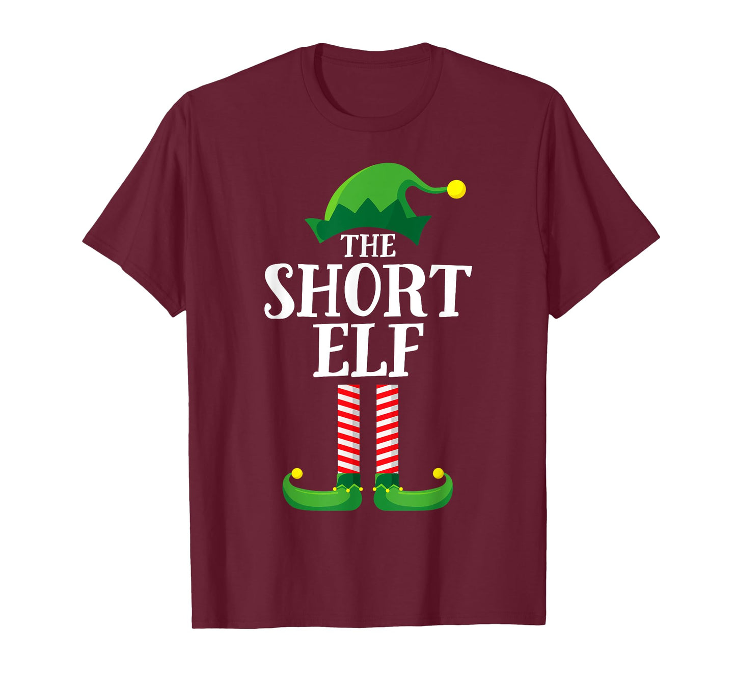 Short Elf Matching Family Group Christmas Party Pyjamas T-Shirt