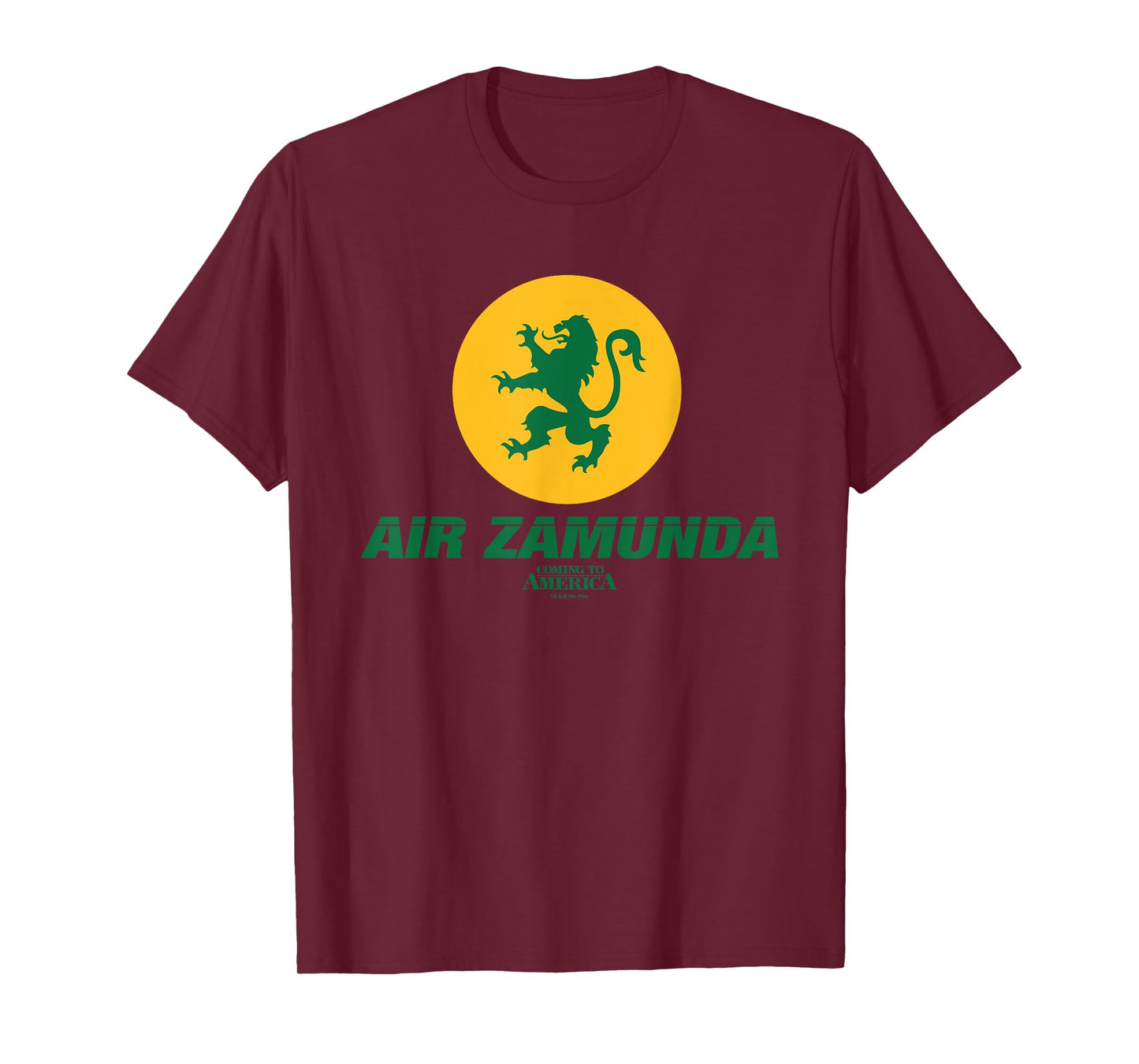 Coming To America Air Zamunda Green Lion Logo T-Shirt