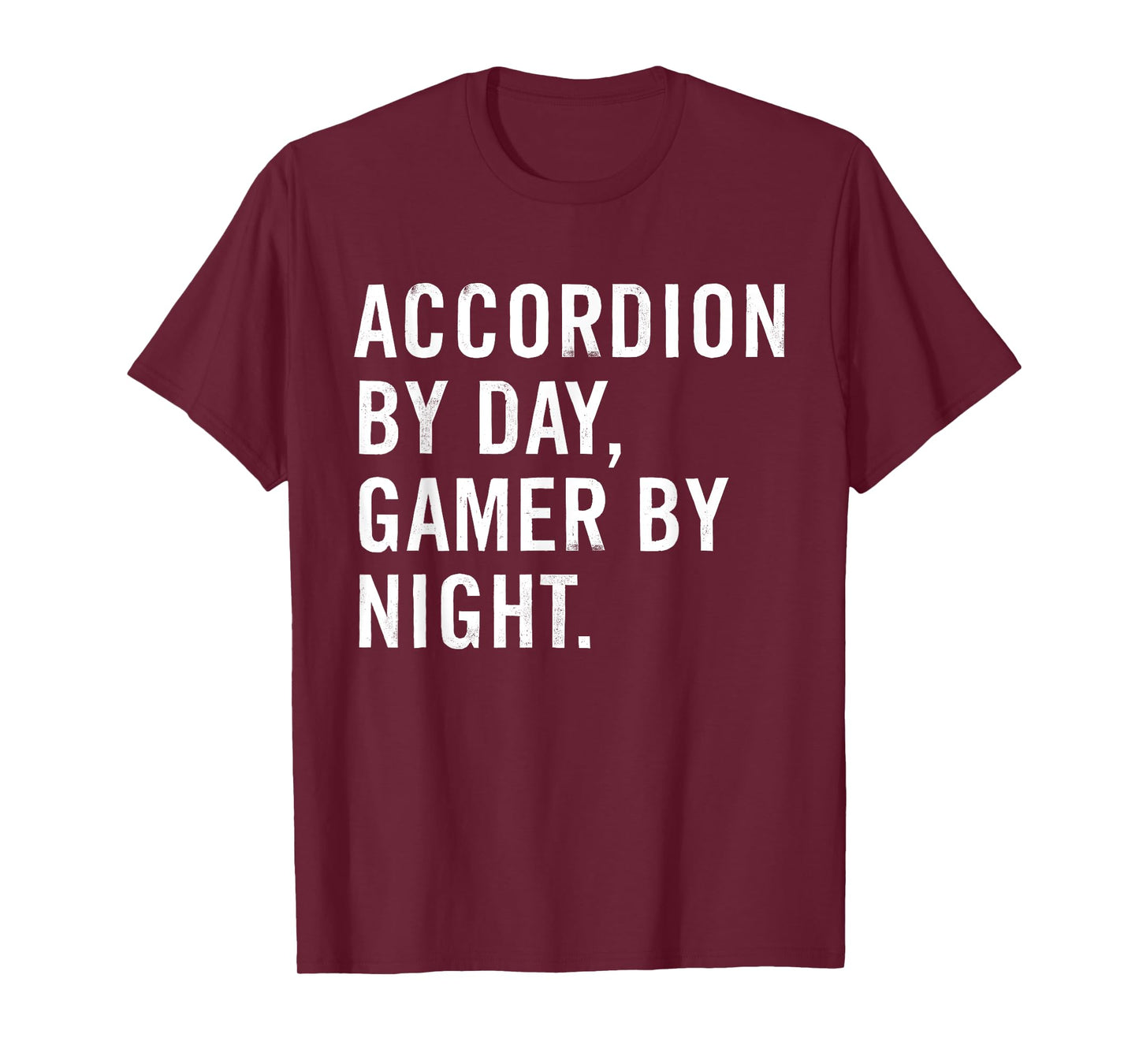 Accordion By Day Gamer By Night T-Shirt