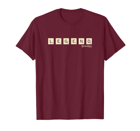Scrabble Legend Vintage Letter Tiles Logo T-Shirt