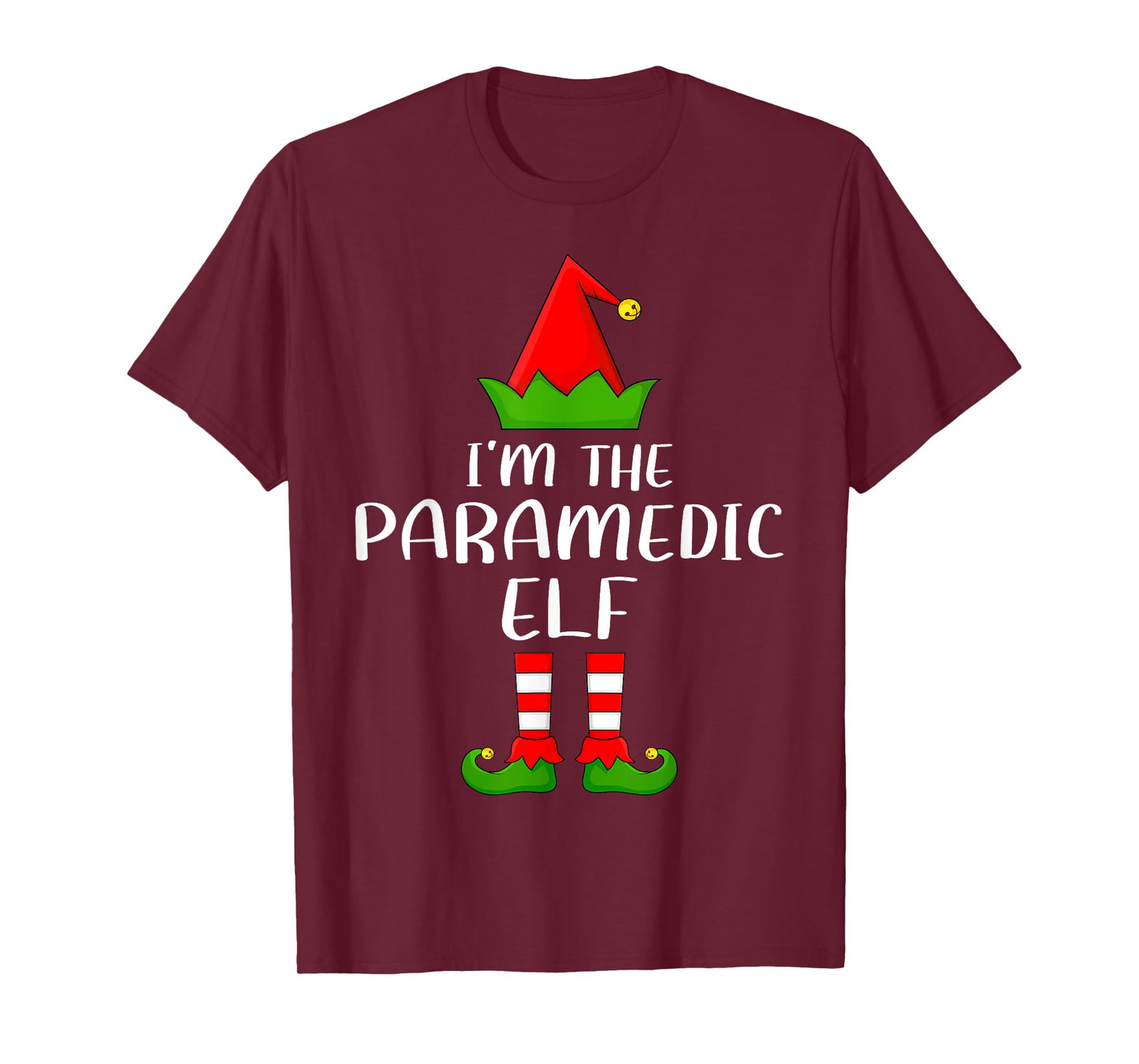 Matching Family Group I'm The Paramedic Elf Christmas T-Shirt