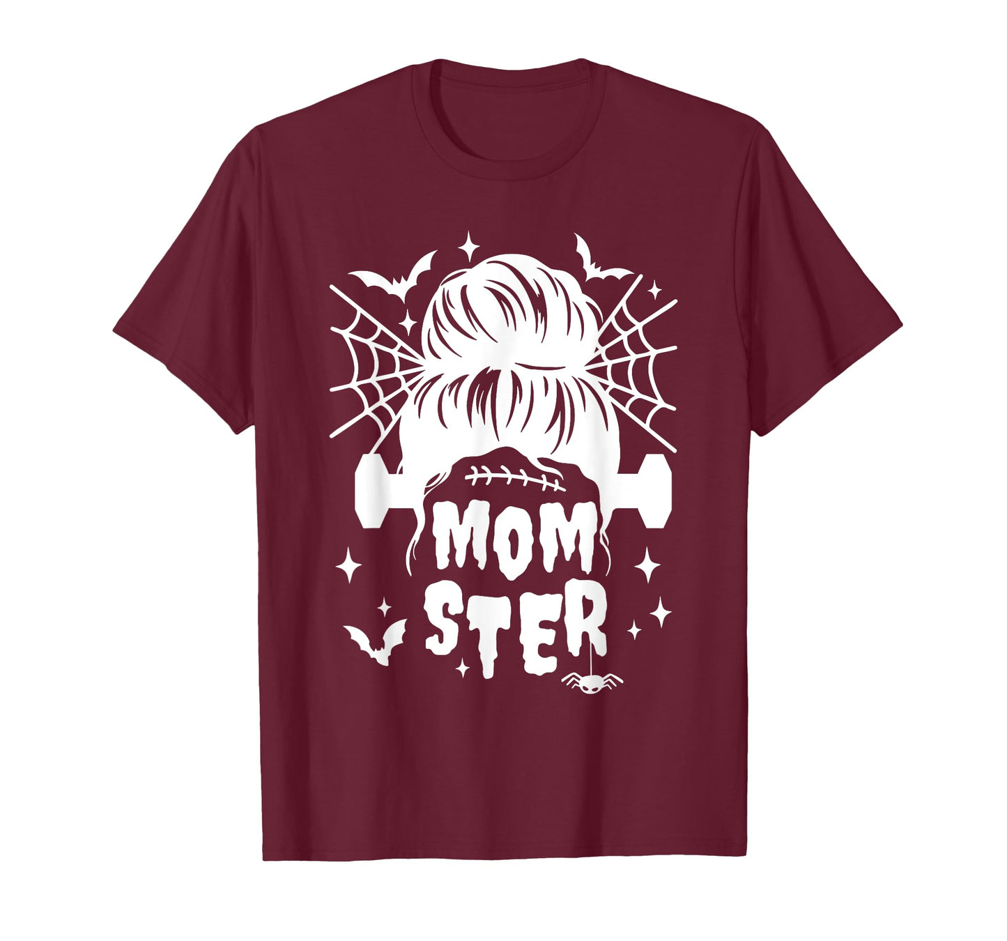 Momster Halloween Mommy Mama Hair Bun /Family Matching Party T-Shirt