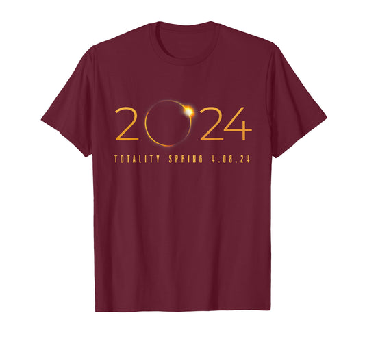 2024 Solar Eclipse American Totality Spring 4.08.24 T-Shirt