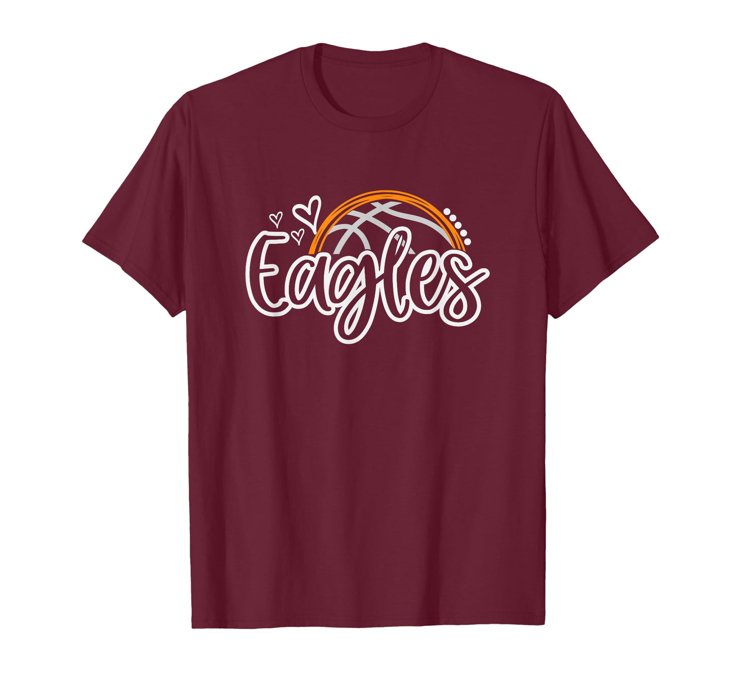 Basketball Eagles School Sports Fan Team Spirit T-Shirt