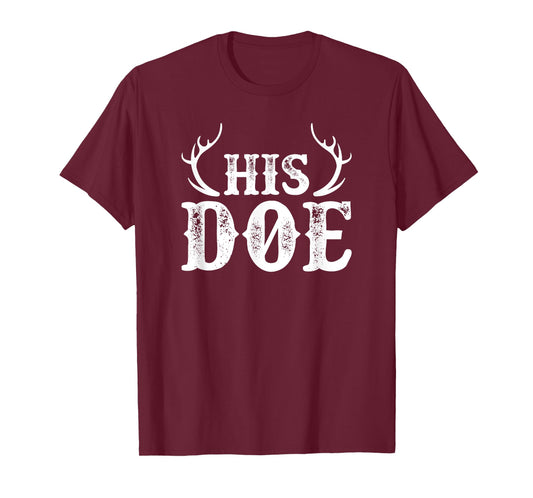 His Doe Her Buck Couples Cute Country Southern T-Shirt