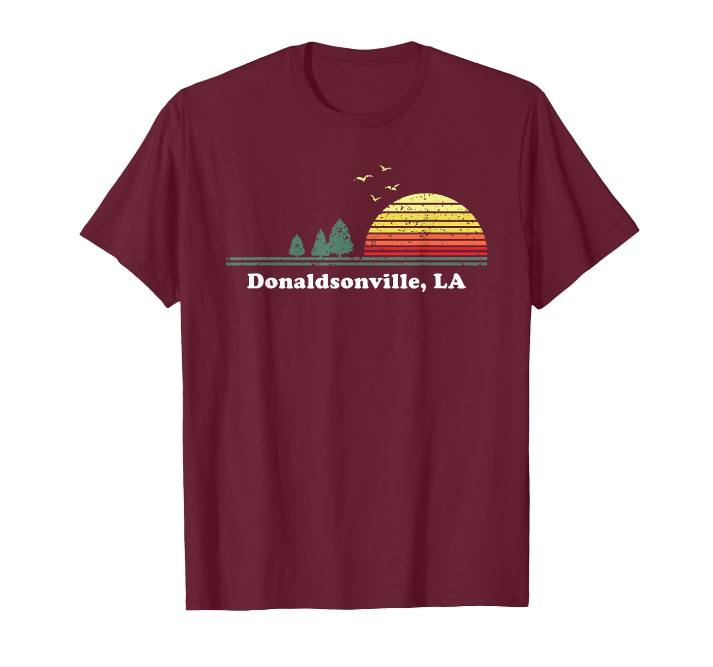 Vintage Donaldsonville, Louisiana Home Souvenir Print T-Shirt