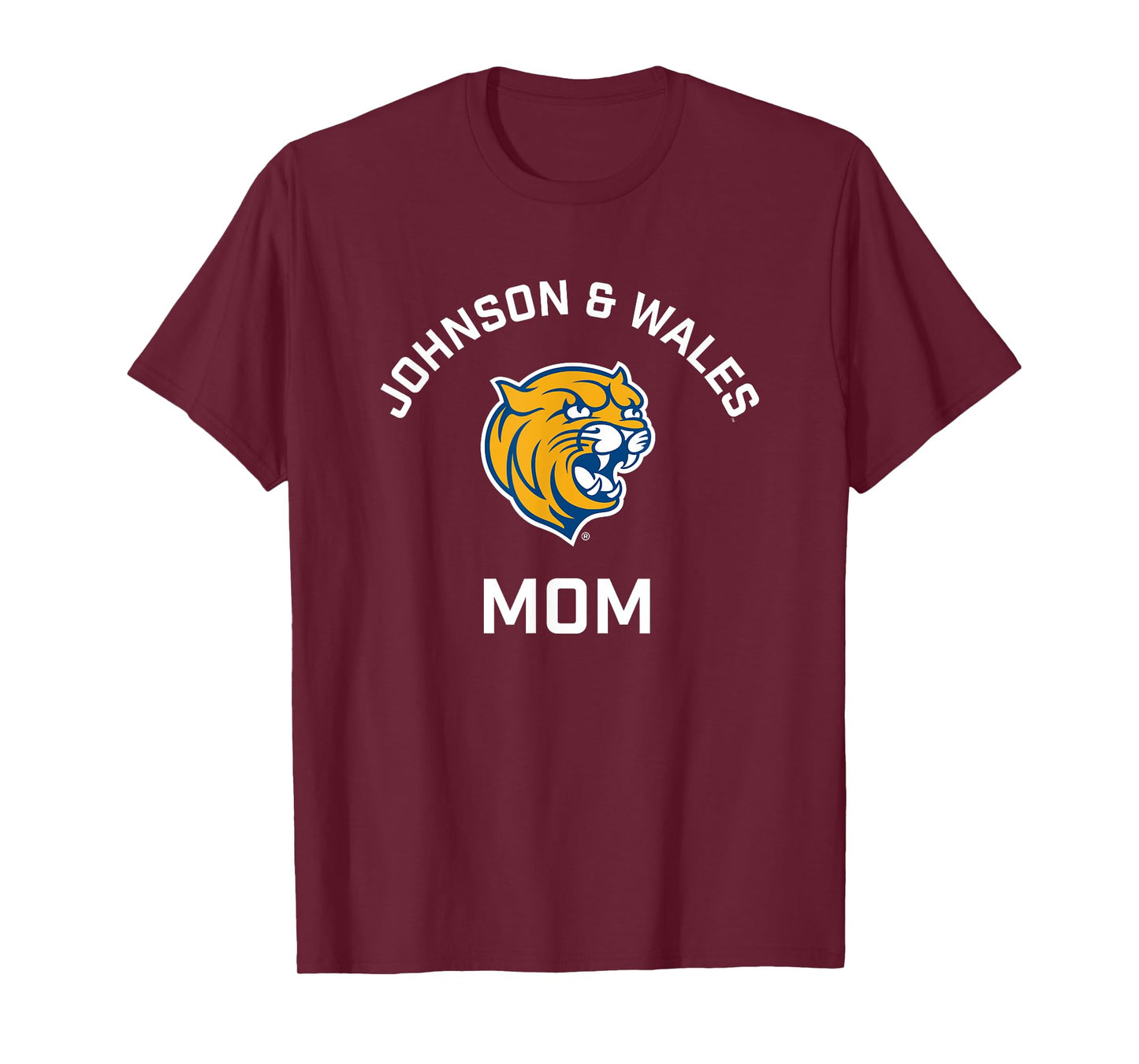 Johnson and Wales University JWU Wildcats Arched Mom T-Shirt
