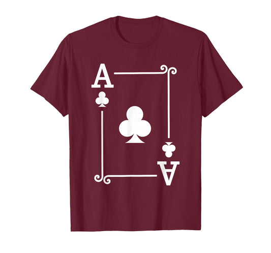 Playing Card Costume Tees - Ace Clubs Card - Ace Card T-Shirt