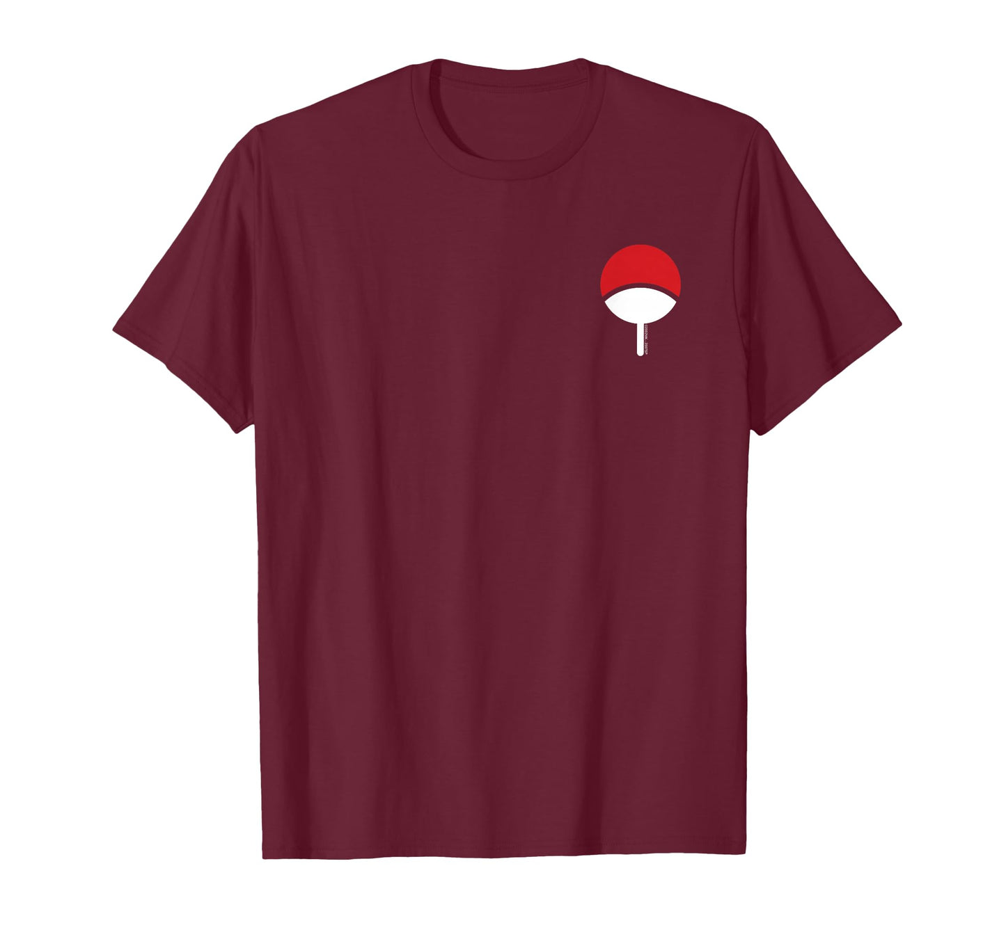 Naruto Shippuden Uchiha Icon Chest Print Anime T-Shirt