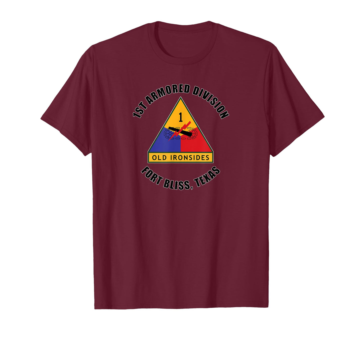 1st Armored Division Fort Bliss Texas Emblem Veteran Gift T-Shirt