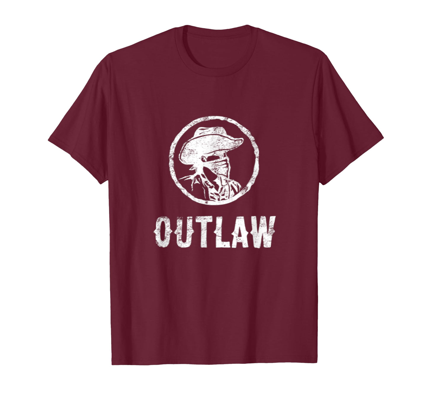 OUTLAW Old West fugitive rebels Renegades Western Style T-Shirt