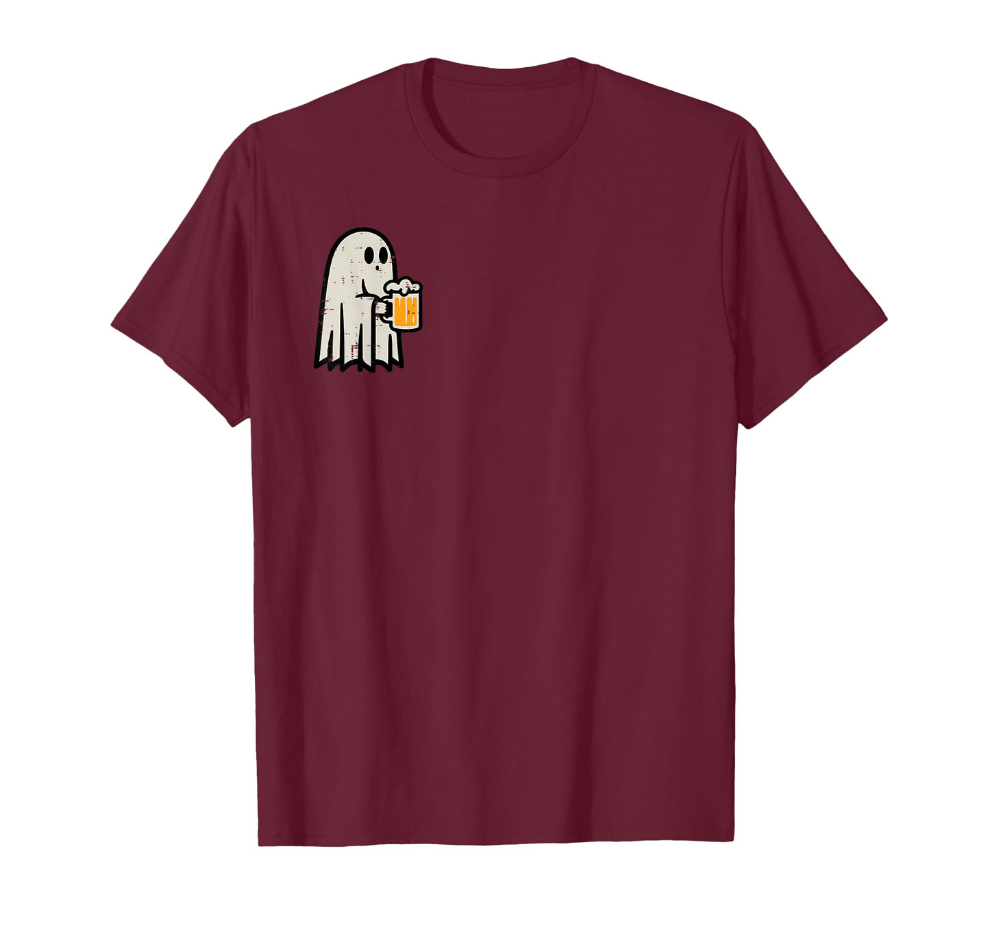 Halloween Ghost Drink Funny Lazy Costume Party Dad Men Women T-Shirt