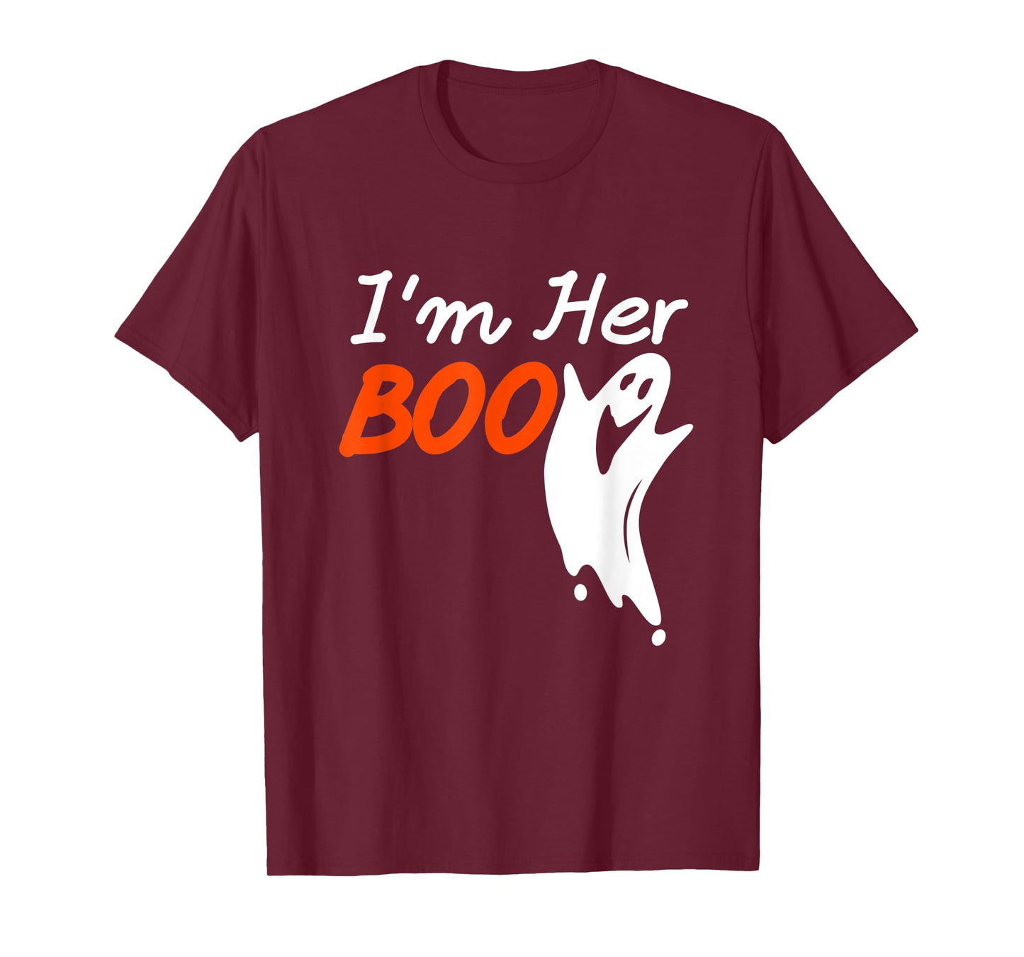 Mens Halloween I'm Her Boo I'm His Witch Matching Couples Costume T-Shirt