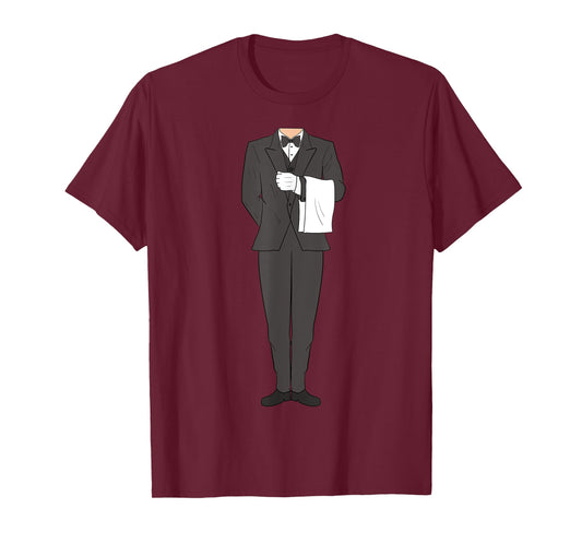 Butler Halloween Costume Outfit Funny T-Shirt