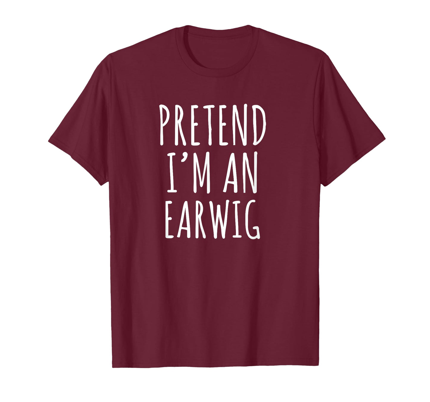 Lazy Halloween Costume Pretend I'm An Earwig Simple T-Shirt