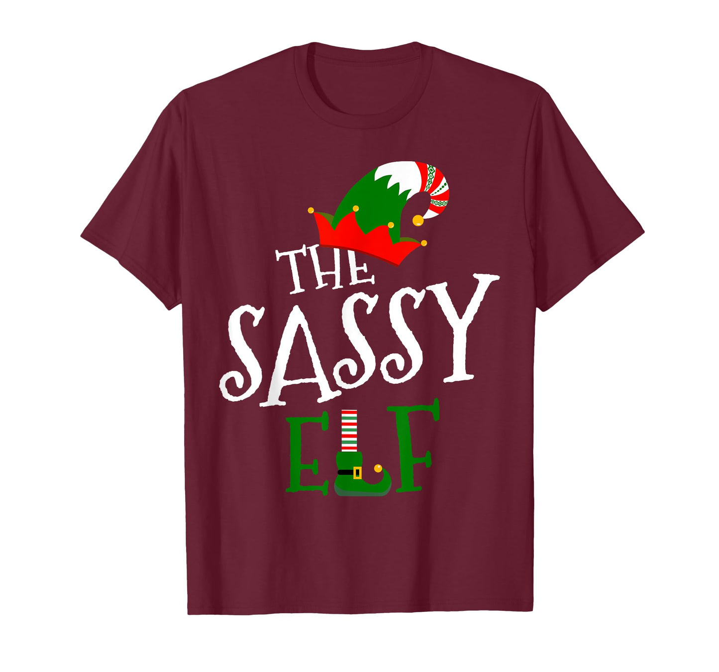 The Sassy Elf Family Matching Group Gift Christmas Costume T-Shirt