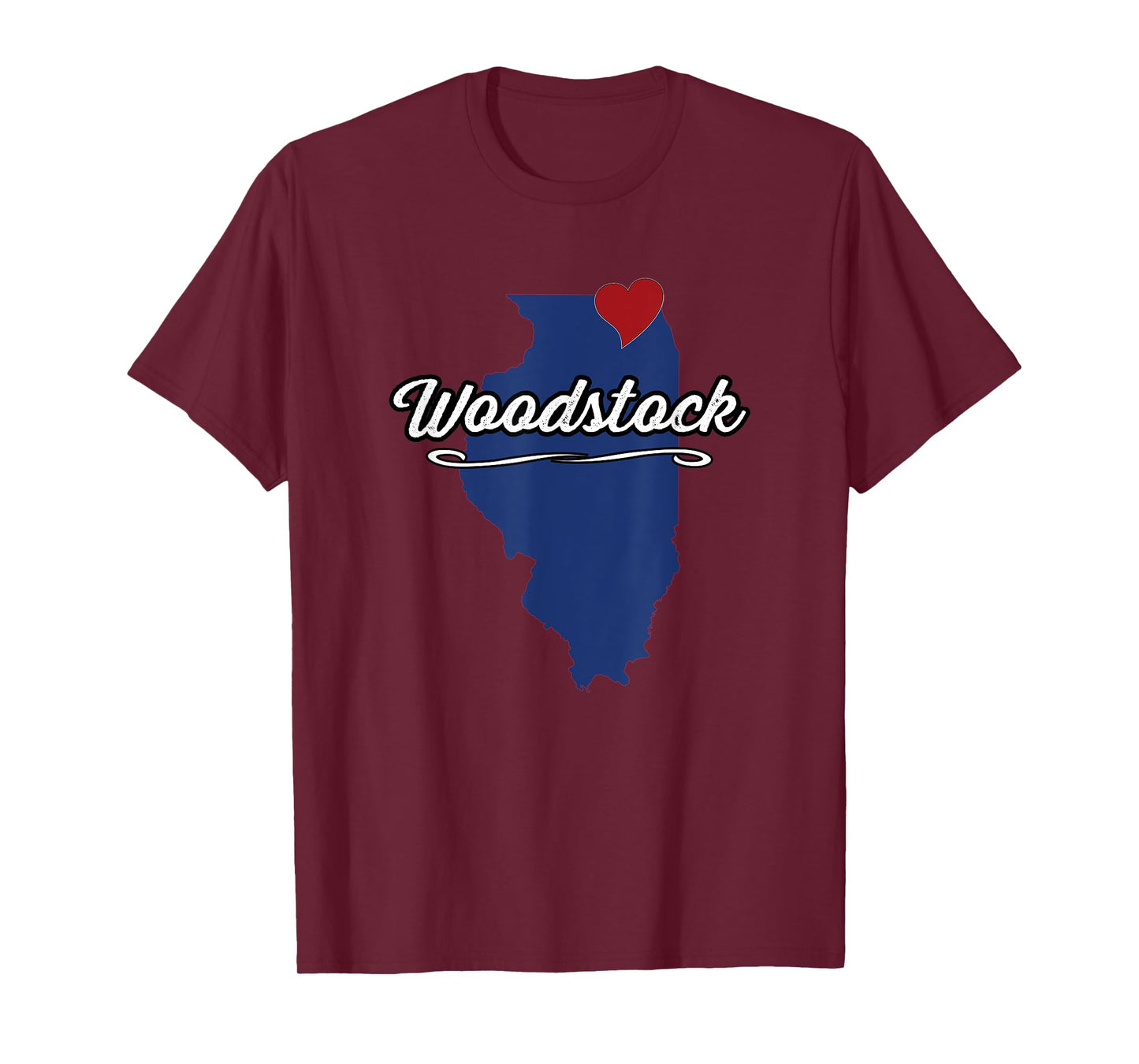 City of Woodstock Illinois | IL Town - Novelty Merch Gift - T-Shirt
