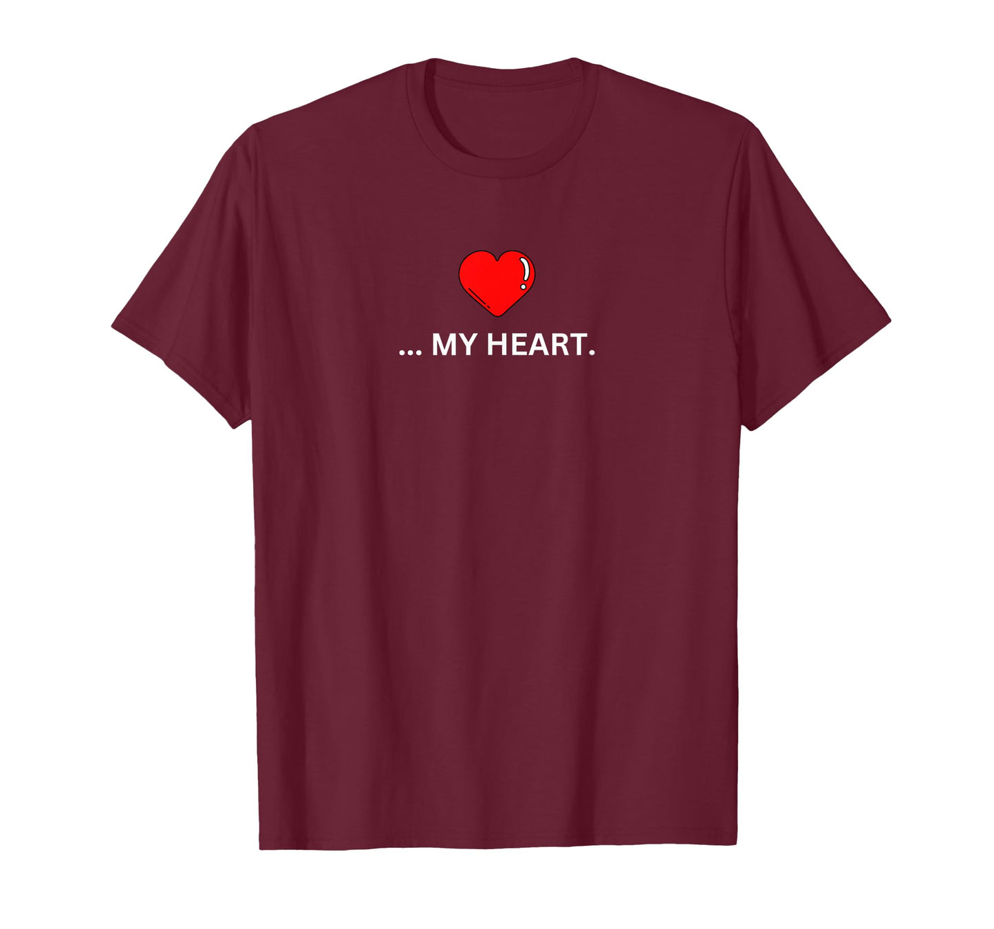 A Piece of My Heart Funny Pun Matching Pizza Foodie Couples T-Shirt