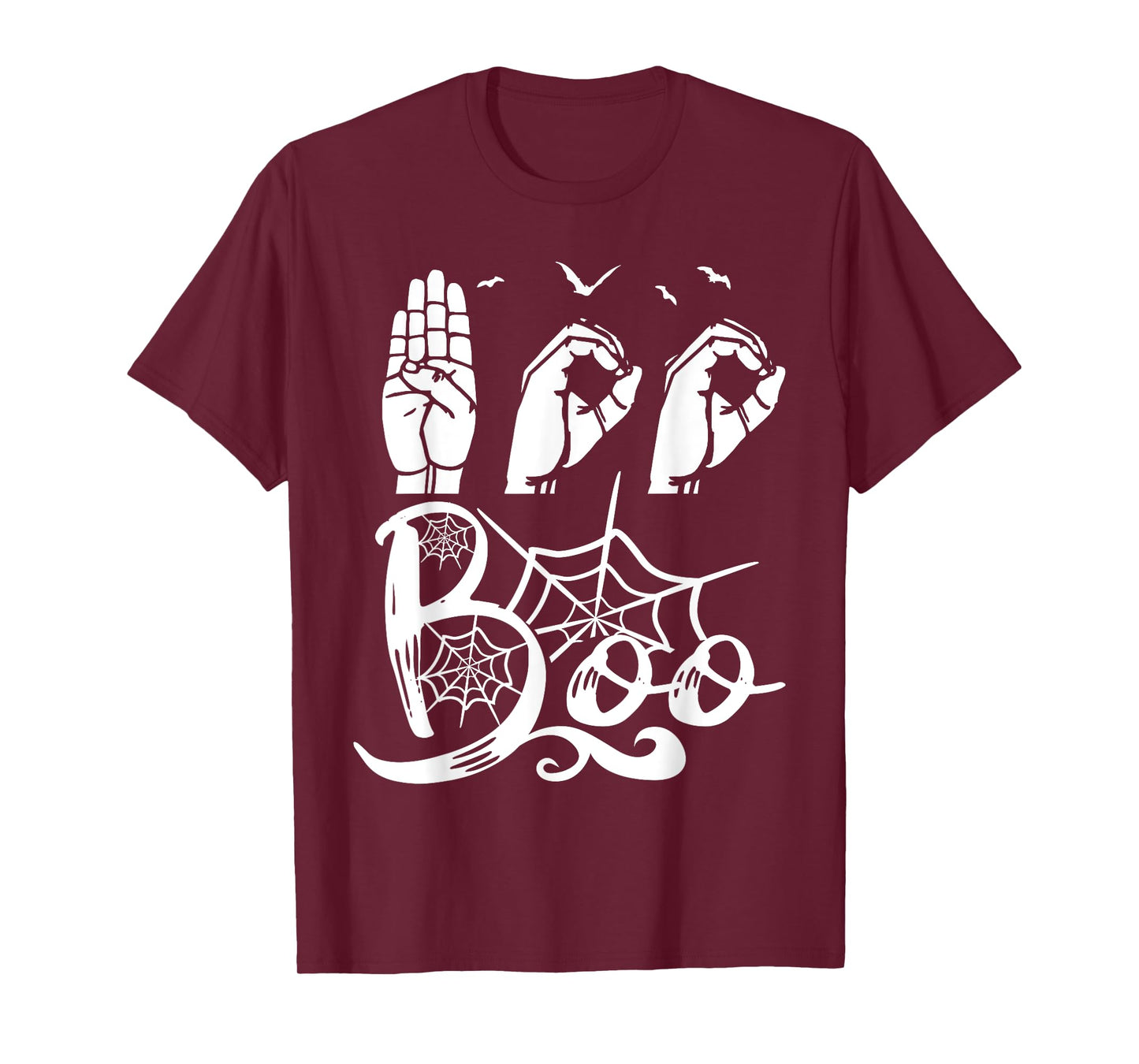 Boo Hands American Sign Language Pride ASL Halloween T-Shirt